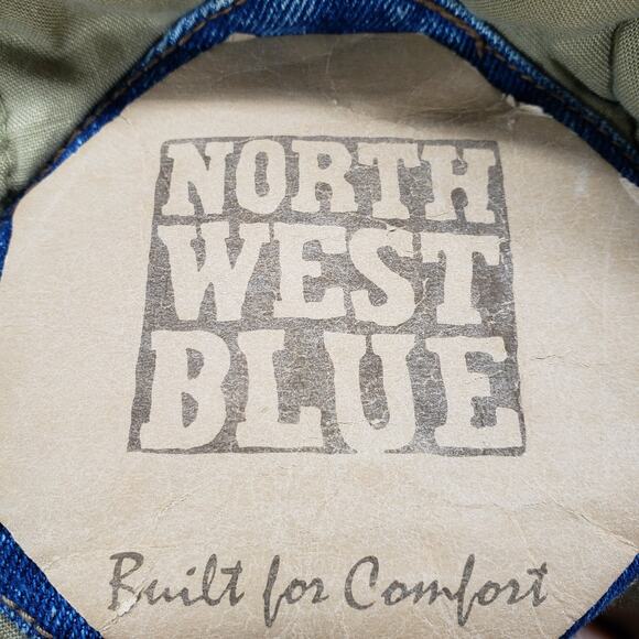 North West Blue Heavy Denim Men's Full Zip/ Snap Jacket Size XL - Picture 8 of 14